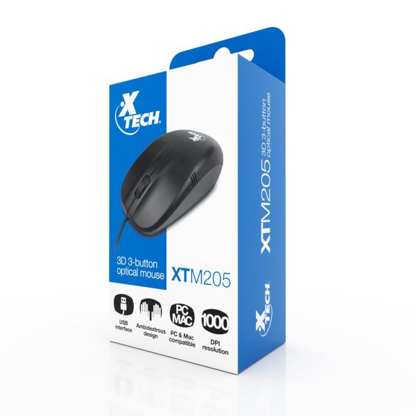 Mouse XTM-205 Ambidiestro USB tipo A Óptico - Imagen 6
