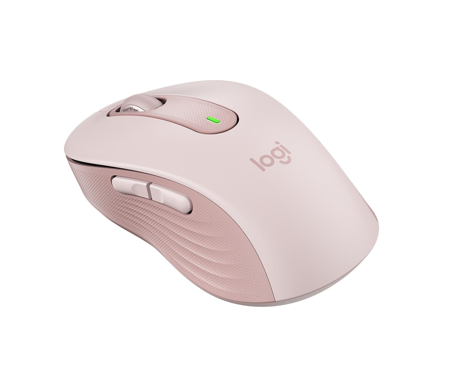 Mouse Logitech Signature M650 Inalámbrico Rosa - Imagen 5
