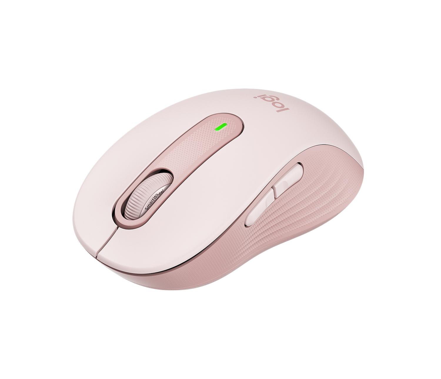 Mouse Logitech Signature M650 Inalámbrico Rosa - Imagen 3