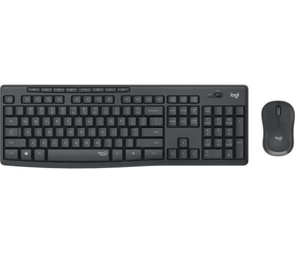Combo de Teclado y Mouse MK295 inalámbrico Grafito
