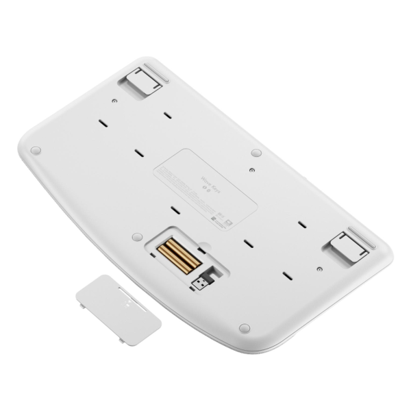 Teclado Wave Key RF Inalámbrico + Bluetooth QWERTY Español Blanco - Imagen 4