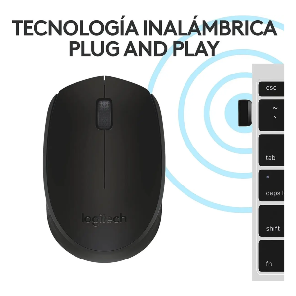 Mouse Logitech M170 Inalámbrico Negro - Imagen 6