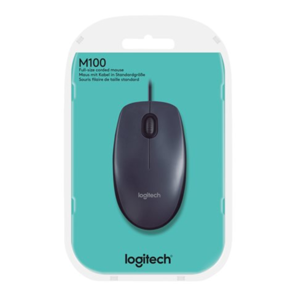 Mouse Logitech M100 USB Gris - Imagen 2