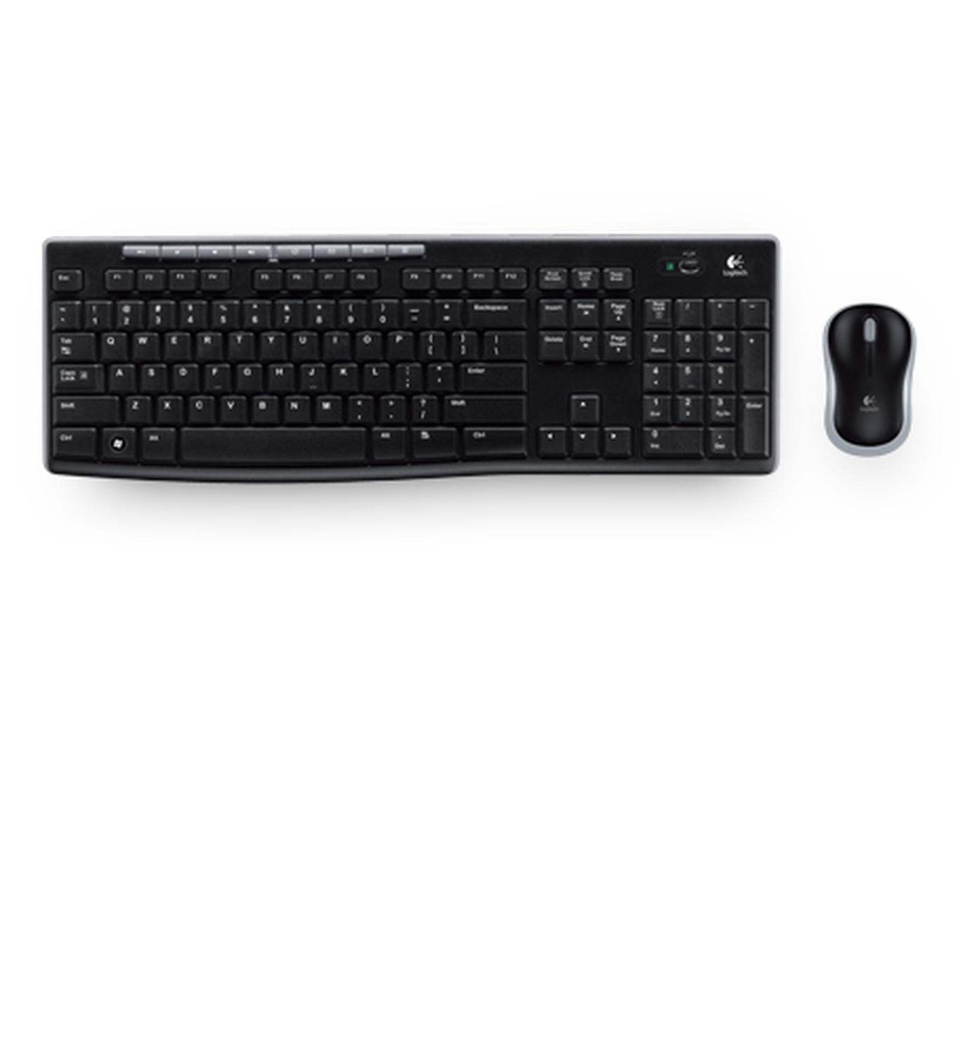 Combo de Teclado y Mouse MK270 inalámbrico Negro