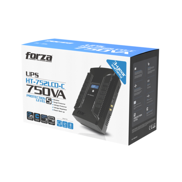 UPS Forza 750 VA HT-752LCD-C Interactiva 12 salidas - Imagen 5