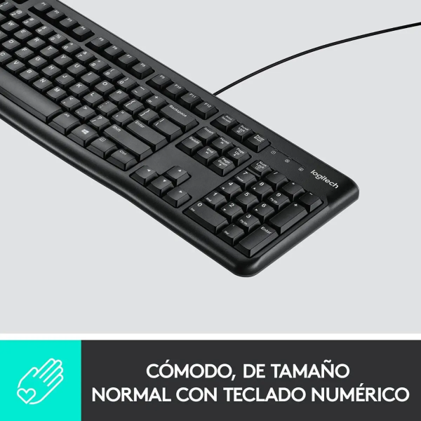 Teclado Logitech K120 USB Español silencioso antiderrame - Imagen 3