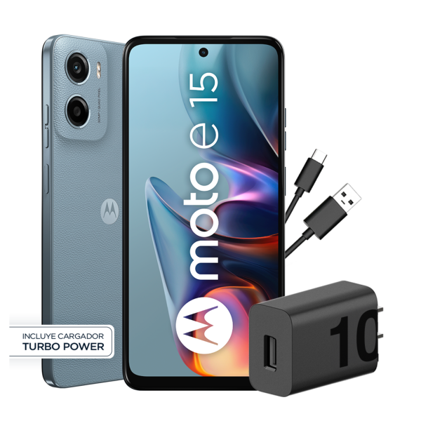 Celular Moto E15 2GB 64GB Android 14 6.7" Azul - Imagen 3