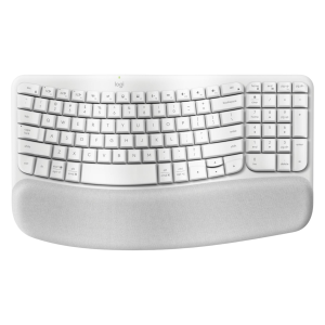 Teclado Wave Key RF Inalámbrico + Bluetooth QWERTY Español Blanco