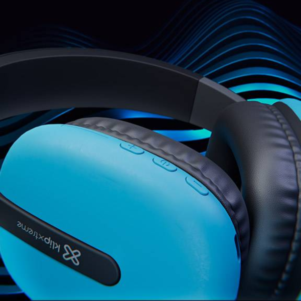 Auriculares Over-Ear Inalámbrico Klip Xtreme KWH-010BK Azul - Imagen 5