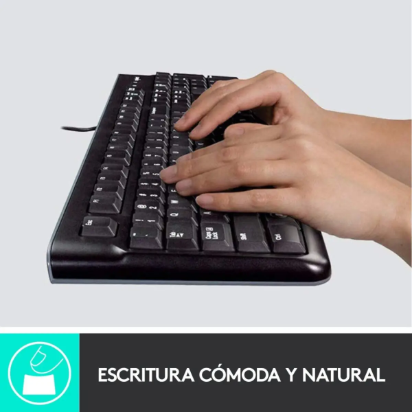 Combo de Teclado y Mouse MK120 USB Negro - Imagen 2
