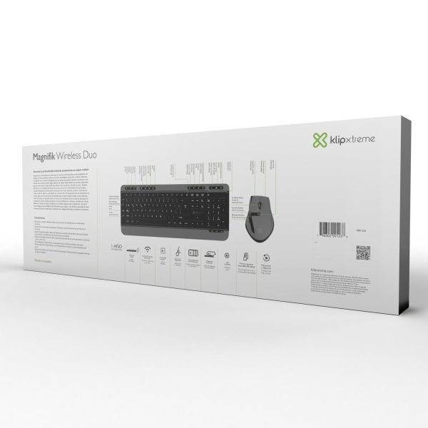 Kit Teclado y Mouse Magnifik RF inalámbrico QWERTY - Imagen 8
