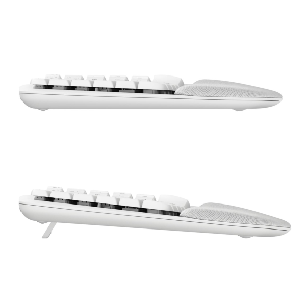 Teclado Wave Key RF Inalámbrico + Bluetooth QWERTY Español Blanco - Imagen 5