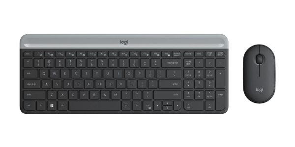 Combo de Teclado y Mouse Slim Wireless Combo MK470 inalámbrico Blanco