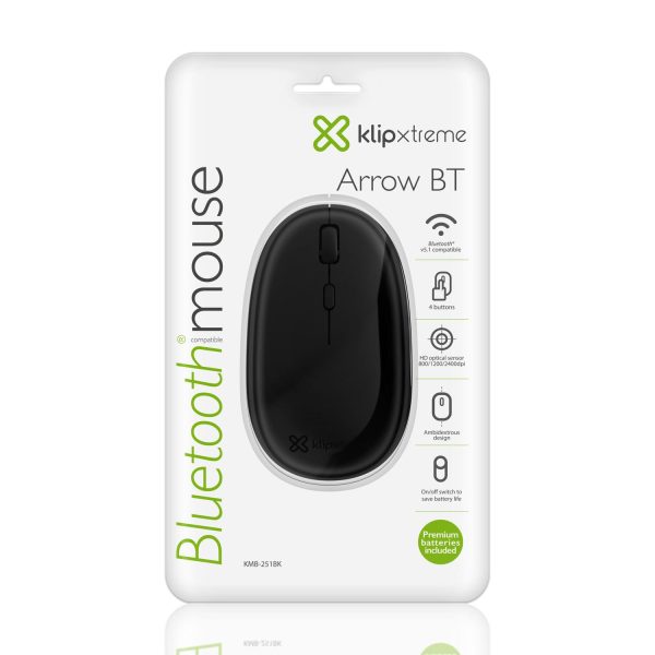 Mouse Arrow BT Ambidiestro Bluetooth Óptico - Imagen 5