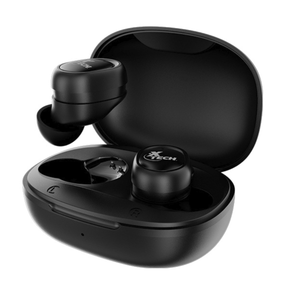 Audífonos In-ear c/Micrófono Xtech XTH-701 Inalámbrico Negro - Imagen 2