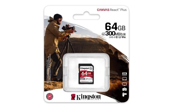 Memoria Flash Canvas React Plus 64 GB SD UHS-II Clase 10 - Imagen 3