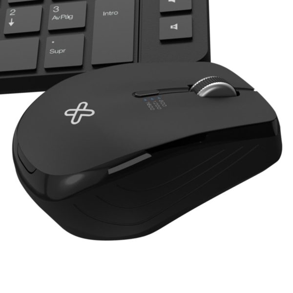 Kit Teclado y Mouse Revolution RF inalámbrico QWERTY Negro - Imagen 5