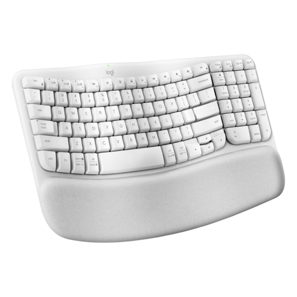 Teclado Wave Key RF Inalámbrico + Bluetooth QWERTY Español Blanco - Imagen 3