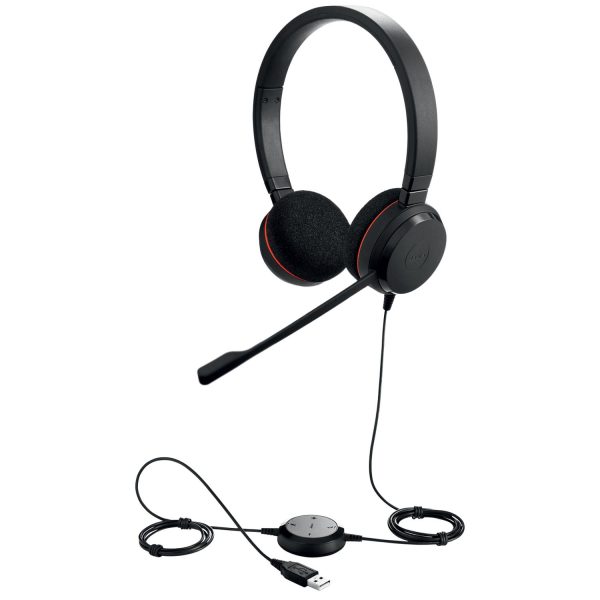 Audífonos Teletrabajo Jabra Evolve20 UC Duo Negro - Imagen 2