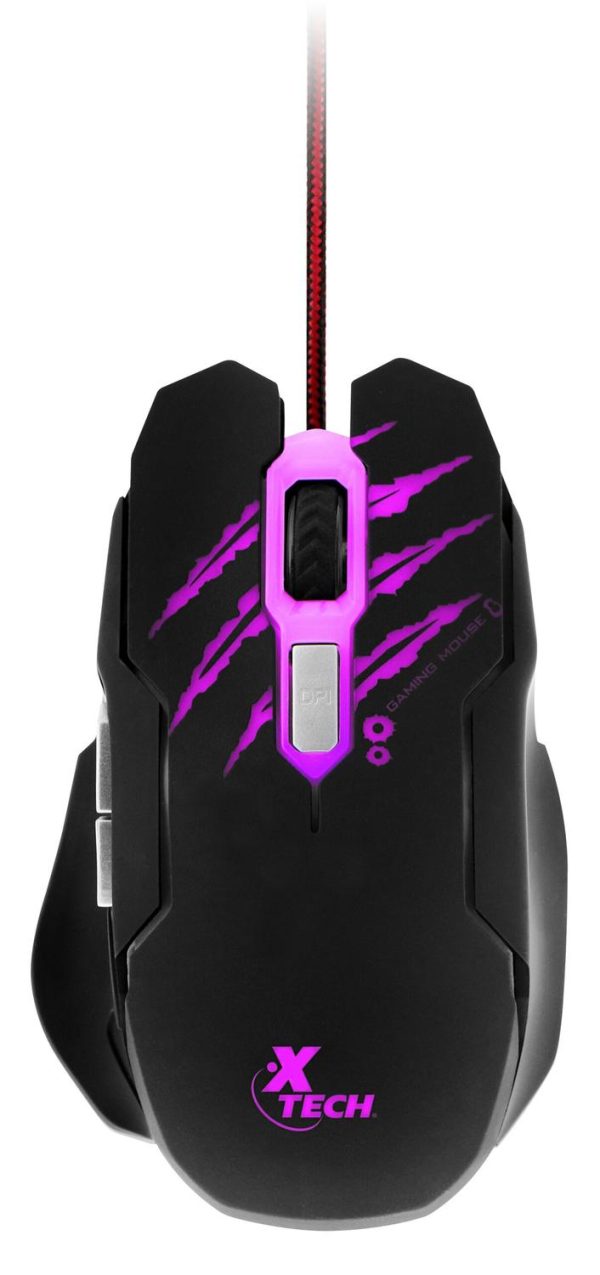 Mouse XTM-610 Diestro USB tipo A Óptico