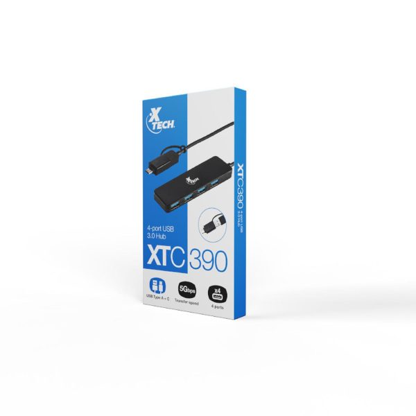 USB Hub con adpatador USB-C y USB-A con 4 puertos USB - Imagen 5