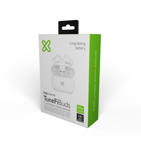 Audífonos In-ear Klip Xtreme TuneFiBuds TWS Blanco - Imagen 2