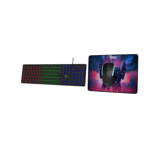 Kit Teclado y Mouse Xtech USB QWERTY Español Negro - Imagen 2