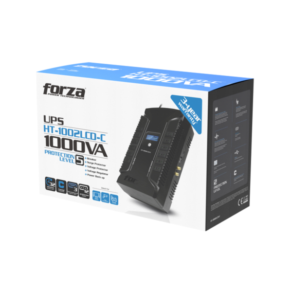 UPS Forza 1000 VA HT-1002LCD-C Interactiva 12 salidas - Imagen 5