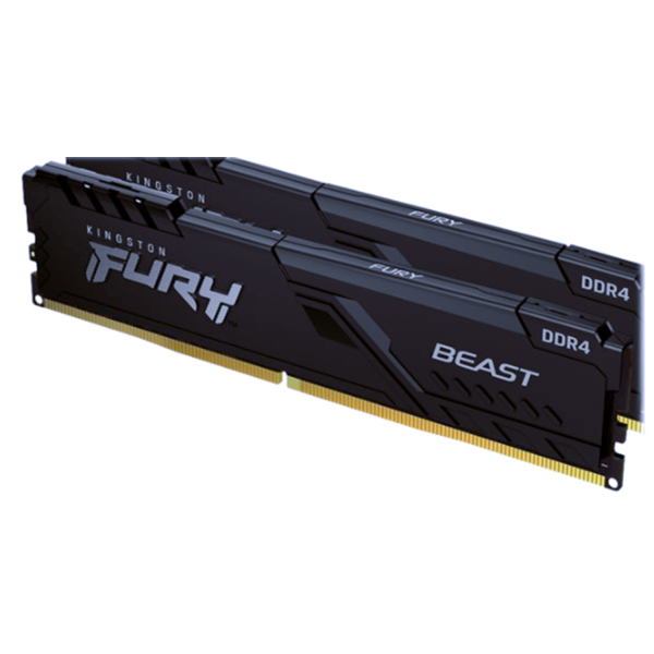 Memoria RAM Fury Beast Black 8 GB DDR4 3600 MHz - Imagen 2