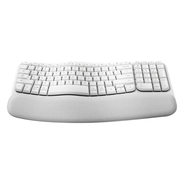 Teclado Wave Key RF Inalámbrico + Bluetooth QWERTY Español Blanco - Imagen 2