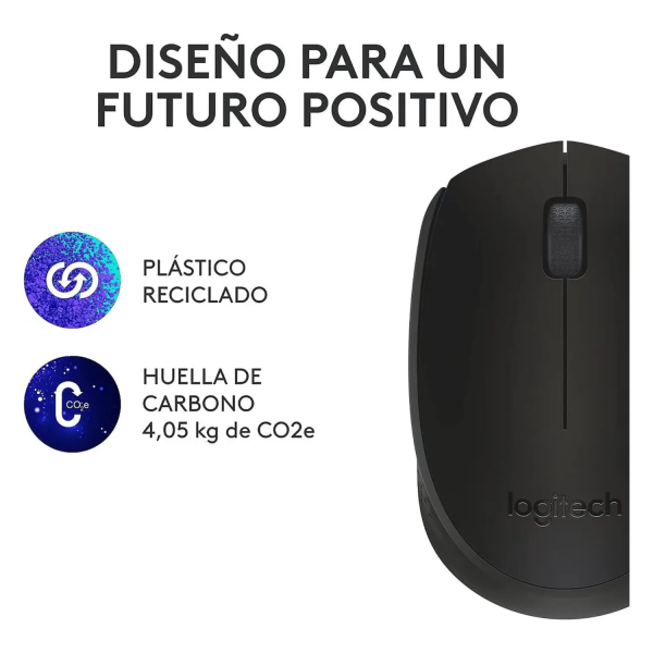 Mouse Logitech M170 Inalámbrico Negro - Imagen 9