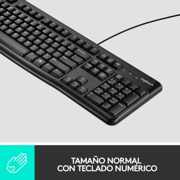 Combo de Teclado y Mouse MK120 USB Negro - Imagen 4