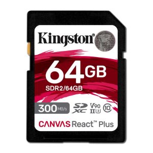 Memoria Flash Canvas React Plus 64 GB SD UHS-II Clase 10