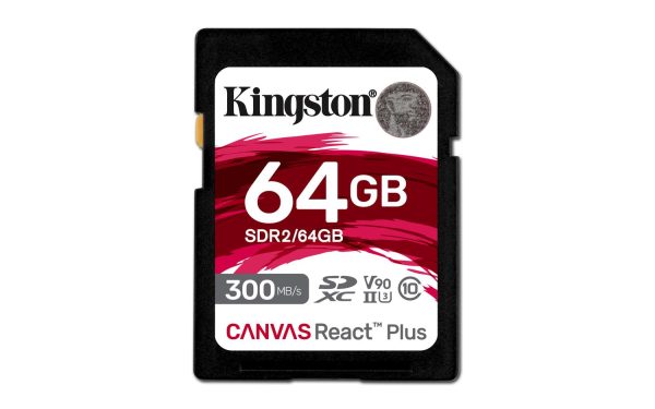 Memoria Flash Canvas React Plus 64 GB SD UHS-II Clase 10