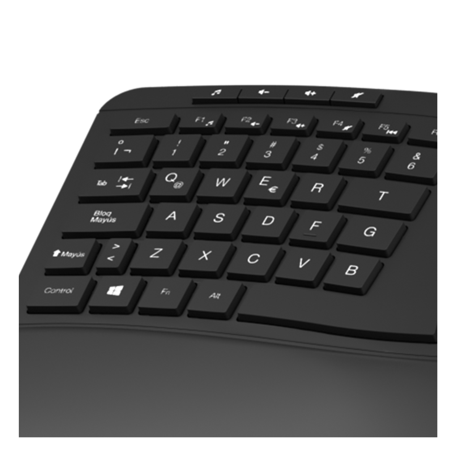 Teclado Transcend RF inalámbrico QWERTY Español Negro - Imagen 2