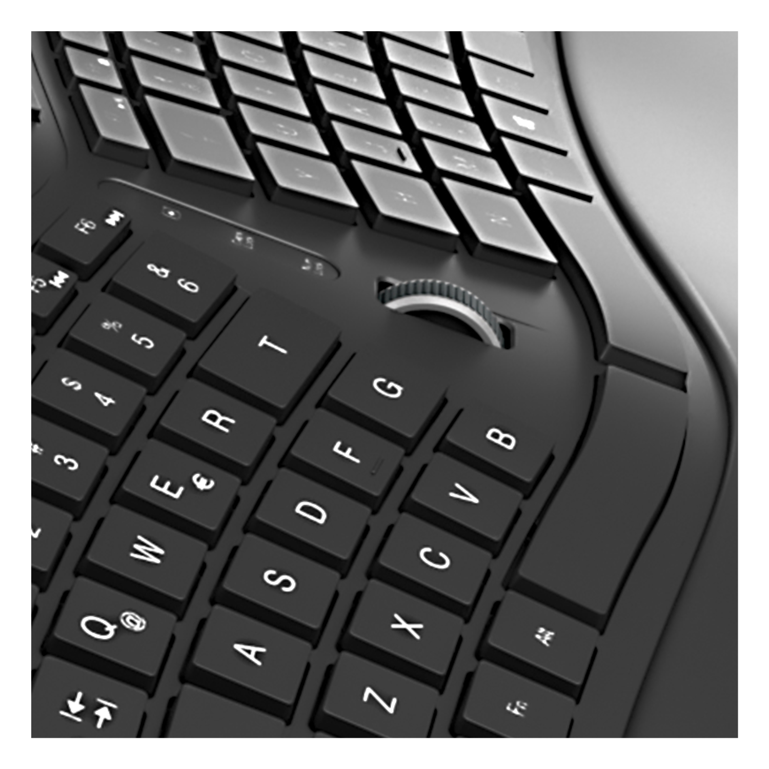 Teclado Transcend RF inalámbrico QWERTY Español Negro - Imagen 3