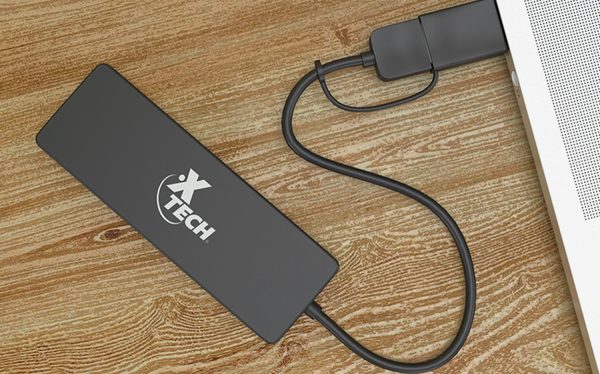 USB Hub con adpatador USB-C y USB-A con 4 puertos USB - Imagen 3
