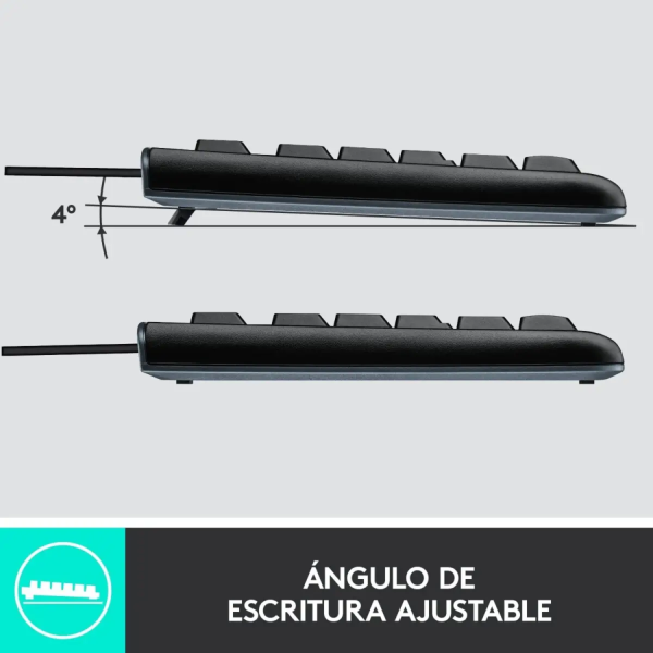 Combo de Teclado y Mouse MK120 USB Negro - Imagen 7
