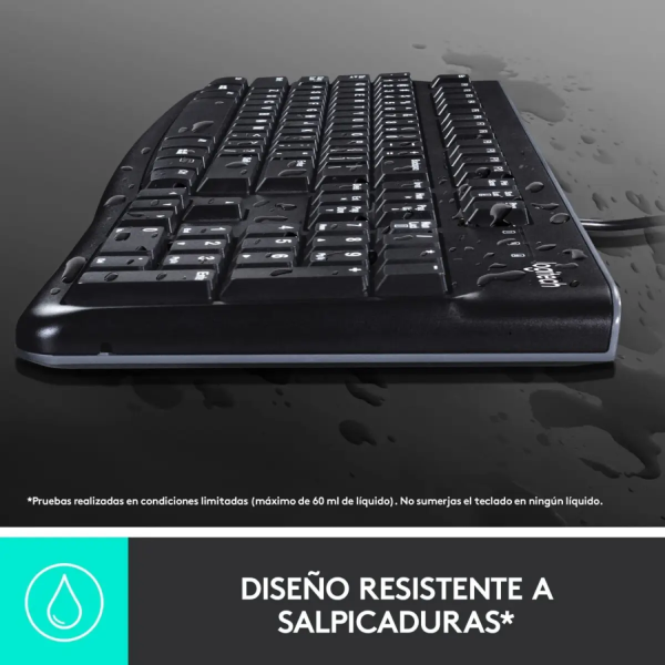 Combo de Teclado y Mouse MK120 USB Negro - Imagen 5
