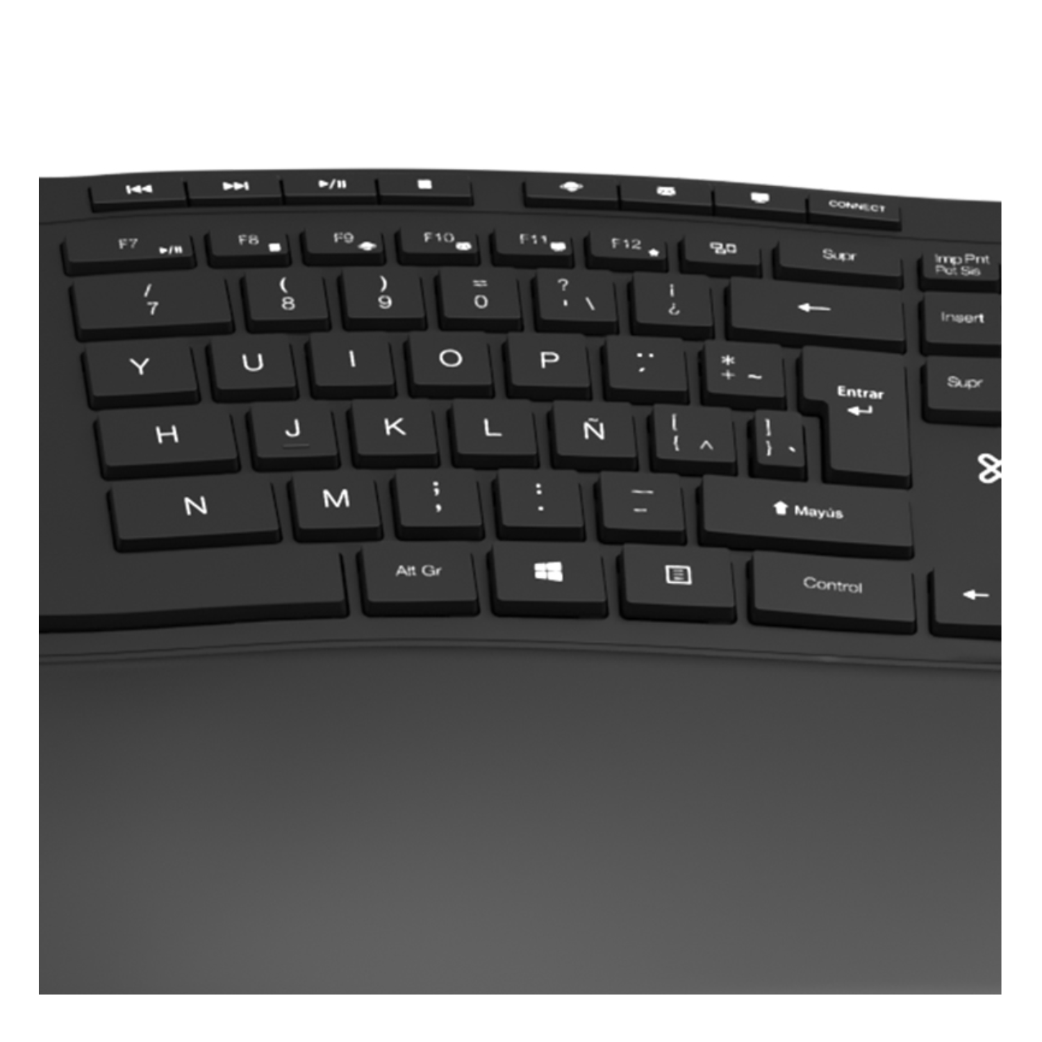 Teclado Transcend RF inalámbrico QWERTY Español Negro - Imagen 5