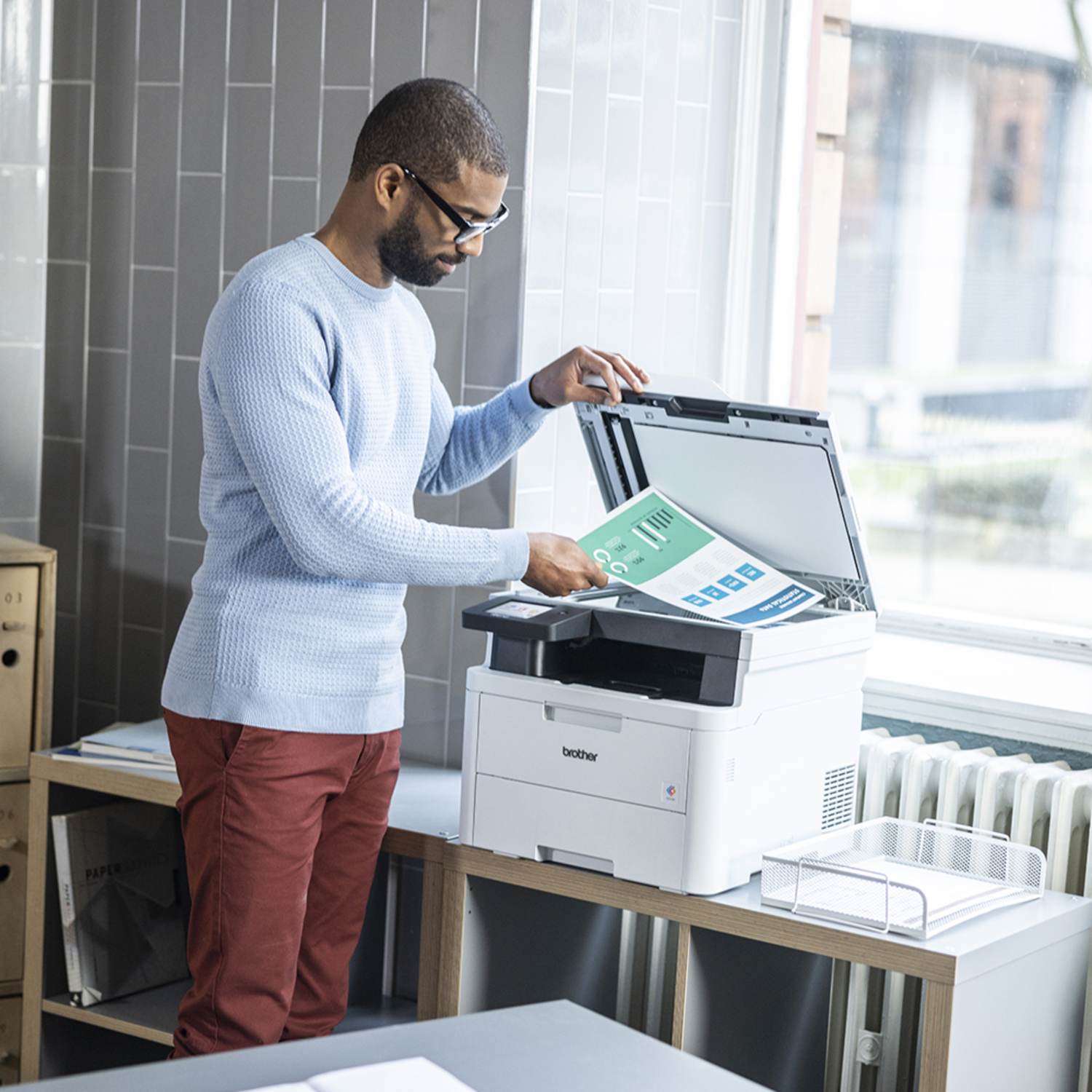 Impresora Multifuncional Láser DCPL3560CDW Color Wifi - Imagen 5