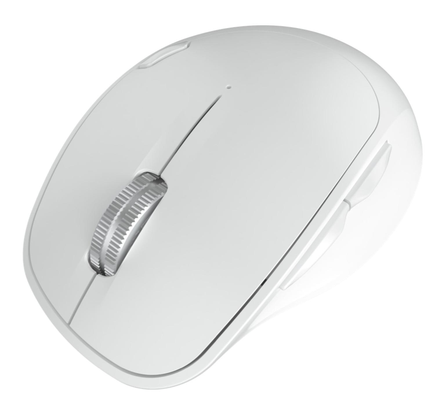 Mouse Klip Xtreme Duotrak Diestro RF inalámbrico Blanco