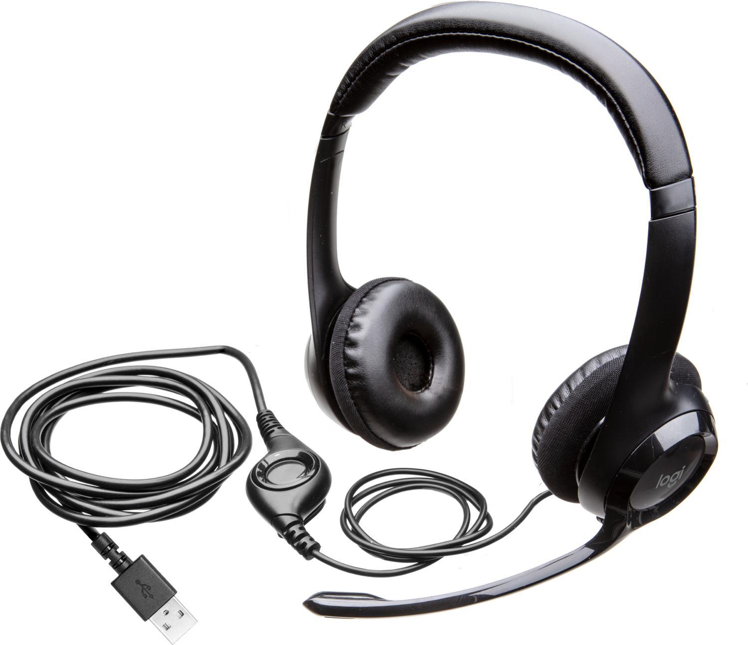 Audífonos Logitech H390 USB con Micrófono Negro - Imagen 5