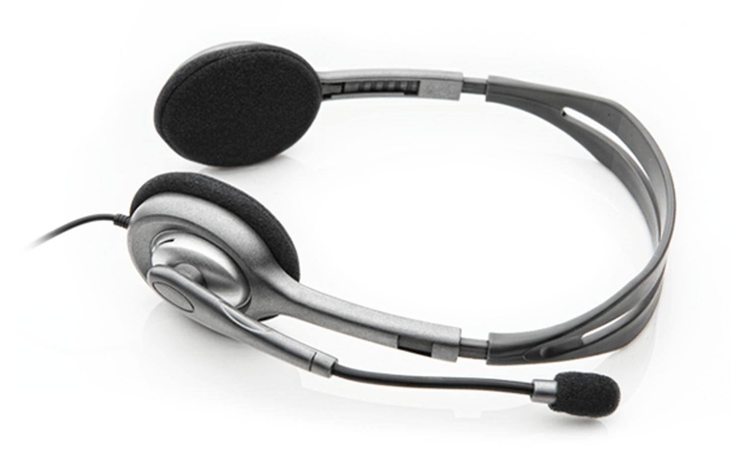 Audífonos Diadema H111 Stereo Headset Gris - Imagen 2