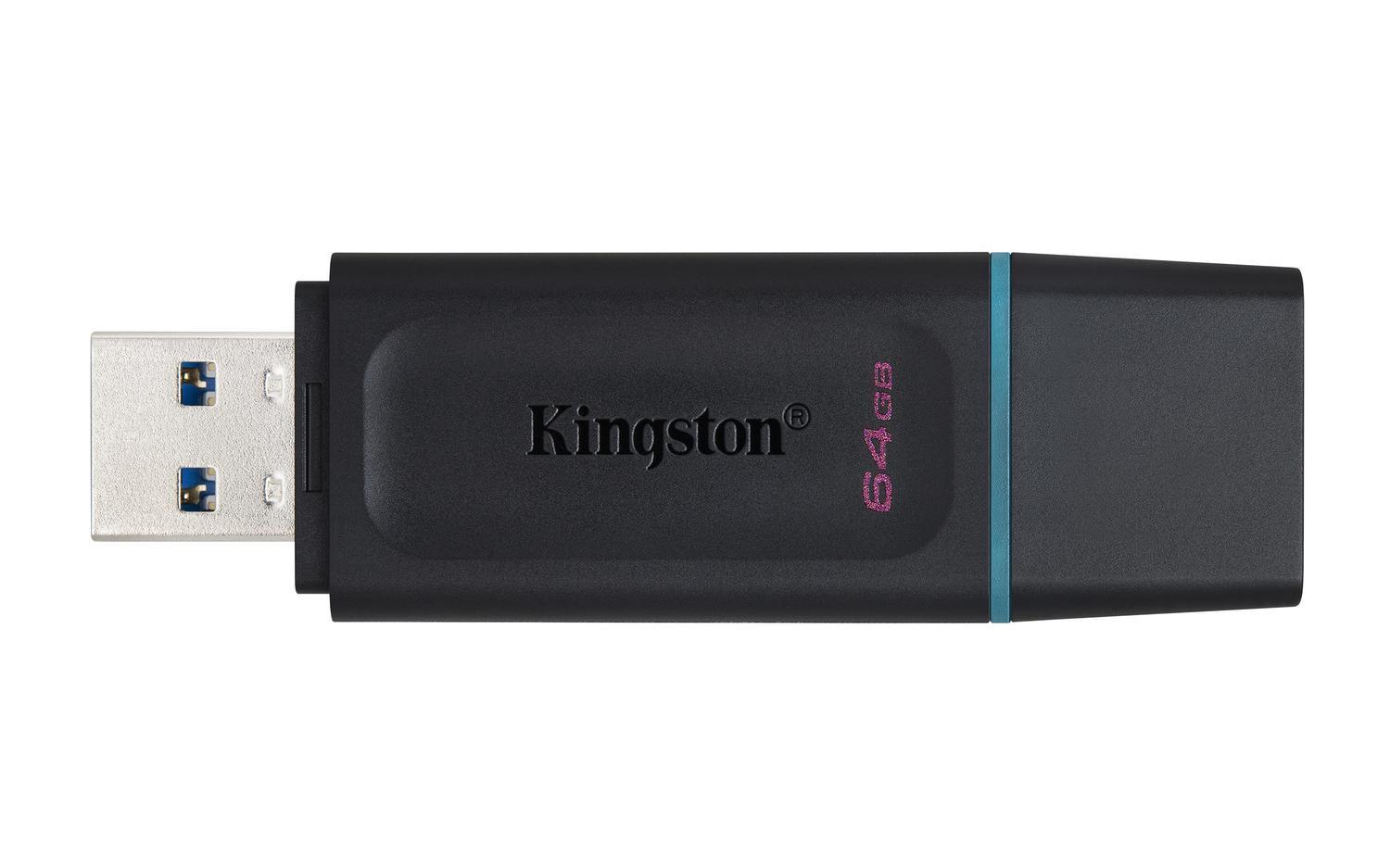 Pendrive DataTraveler Exodia USB 64 GB USB tipo A Negro y Turquesa - Imagen 3