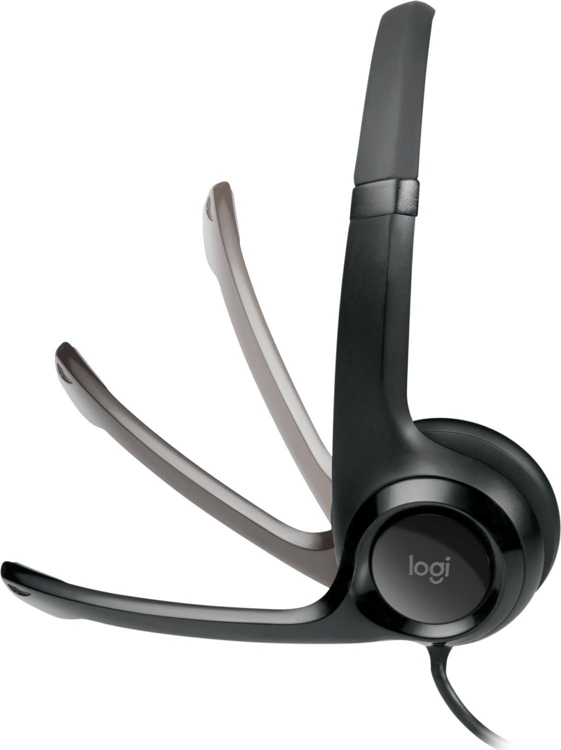 Audífonos Logitech H390 USB con Micrófono Negro - Imagen 4