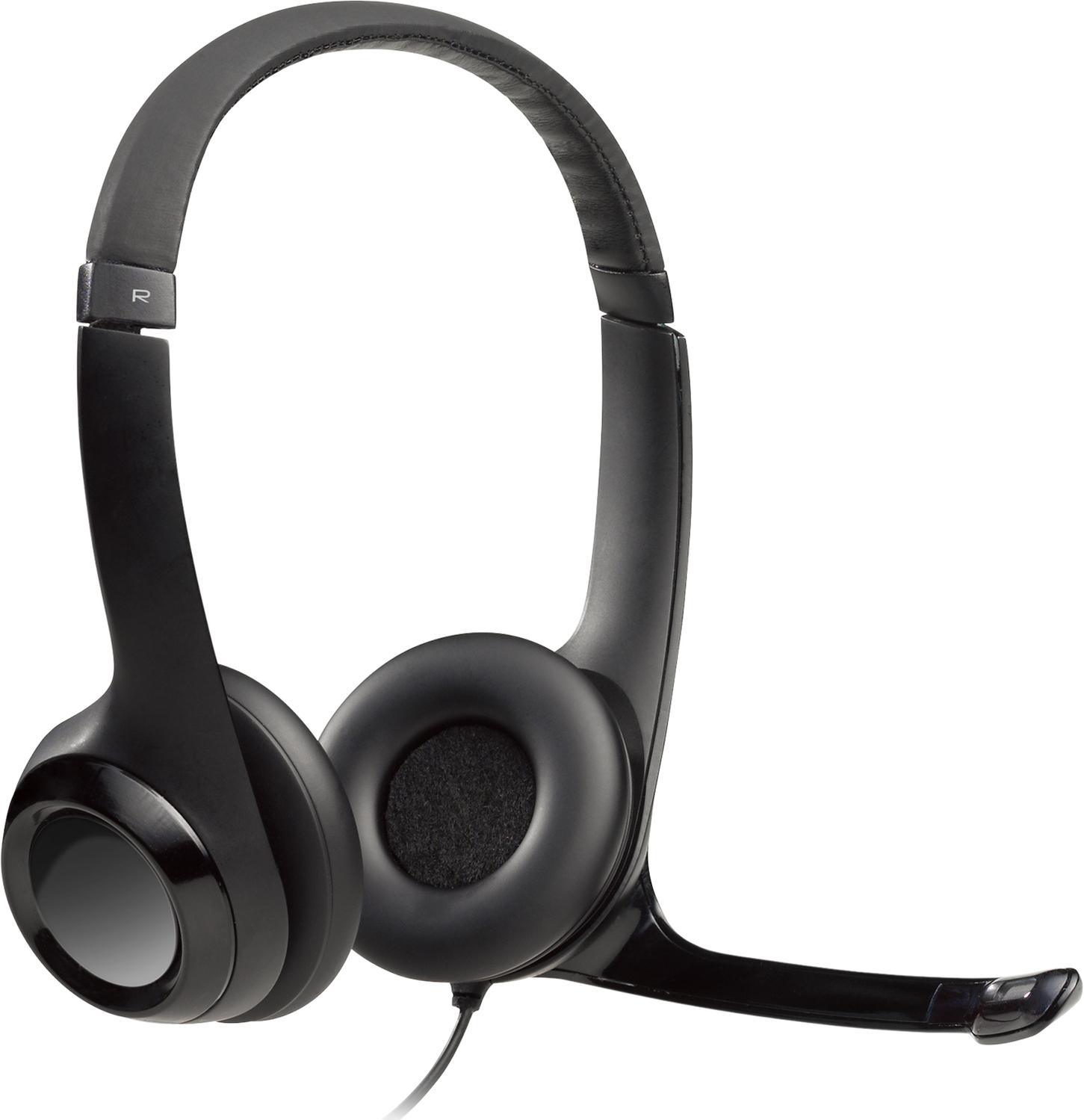 Audífonos Logitech H390 USB con Micrófono Negro