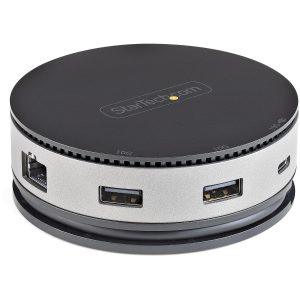 Docking Station Portátil HDMI 4K DP VGA GbE 3 puertos USB