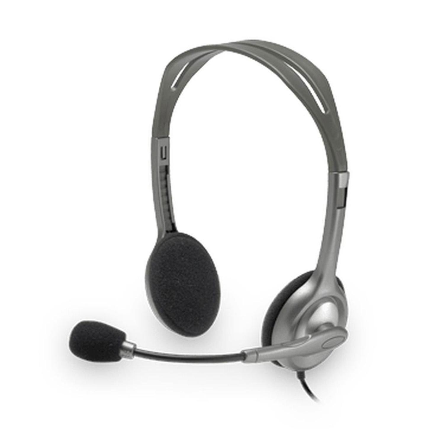 Audífonos Diadema H111 Stereo Headset Gris - Imagen 4