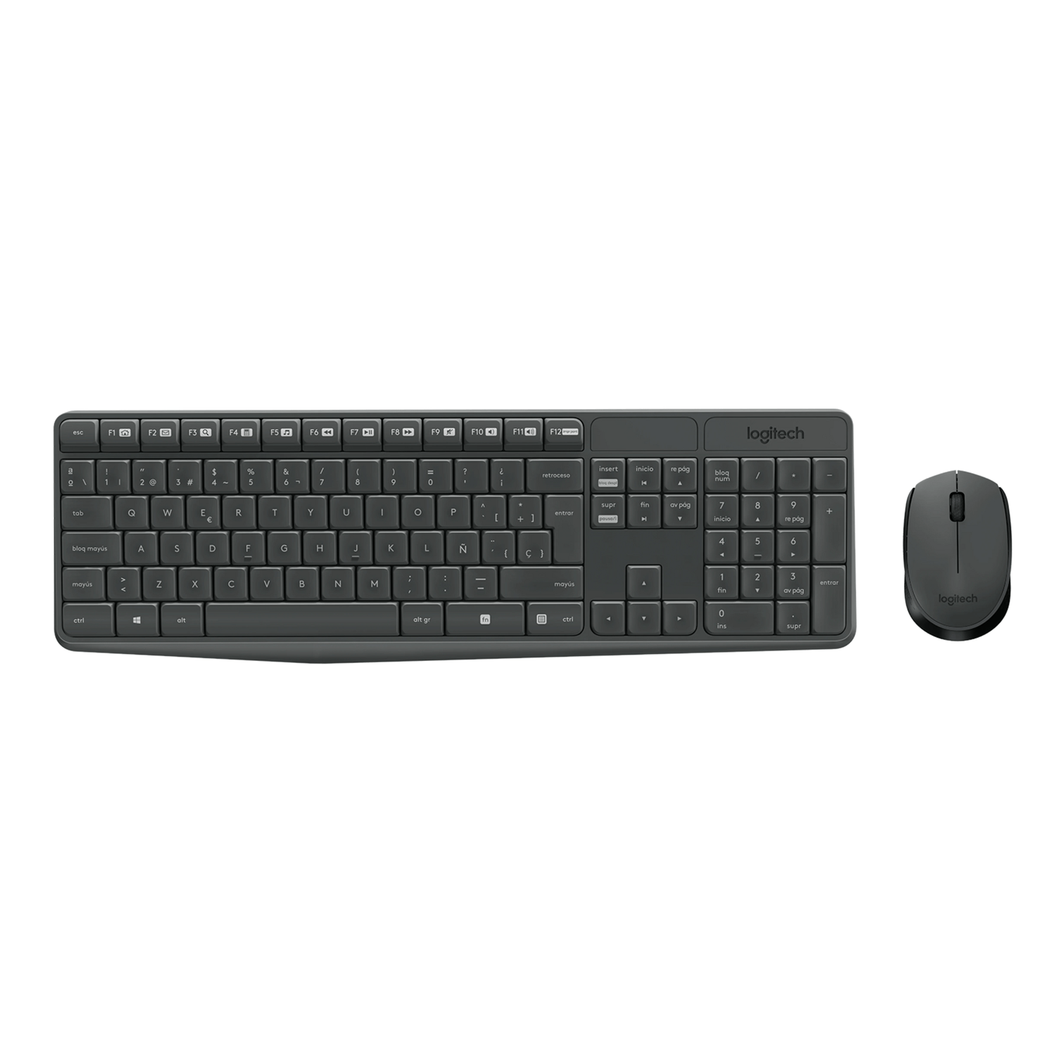 Combo de Teclado y Mouse MK235 inalámbrico Negro - Imagen 7